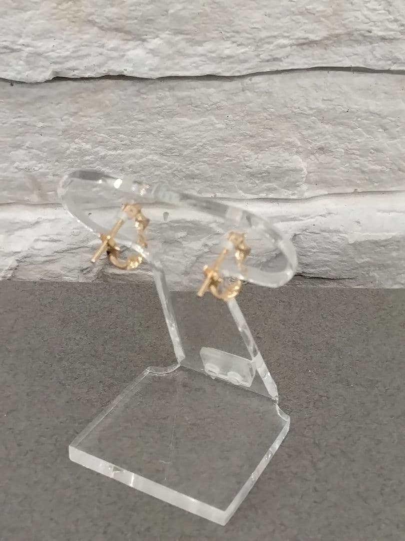 K18PG地金ピアス　　　　中古品