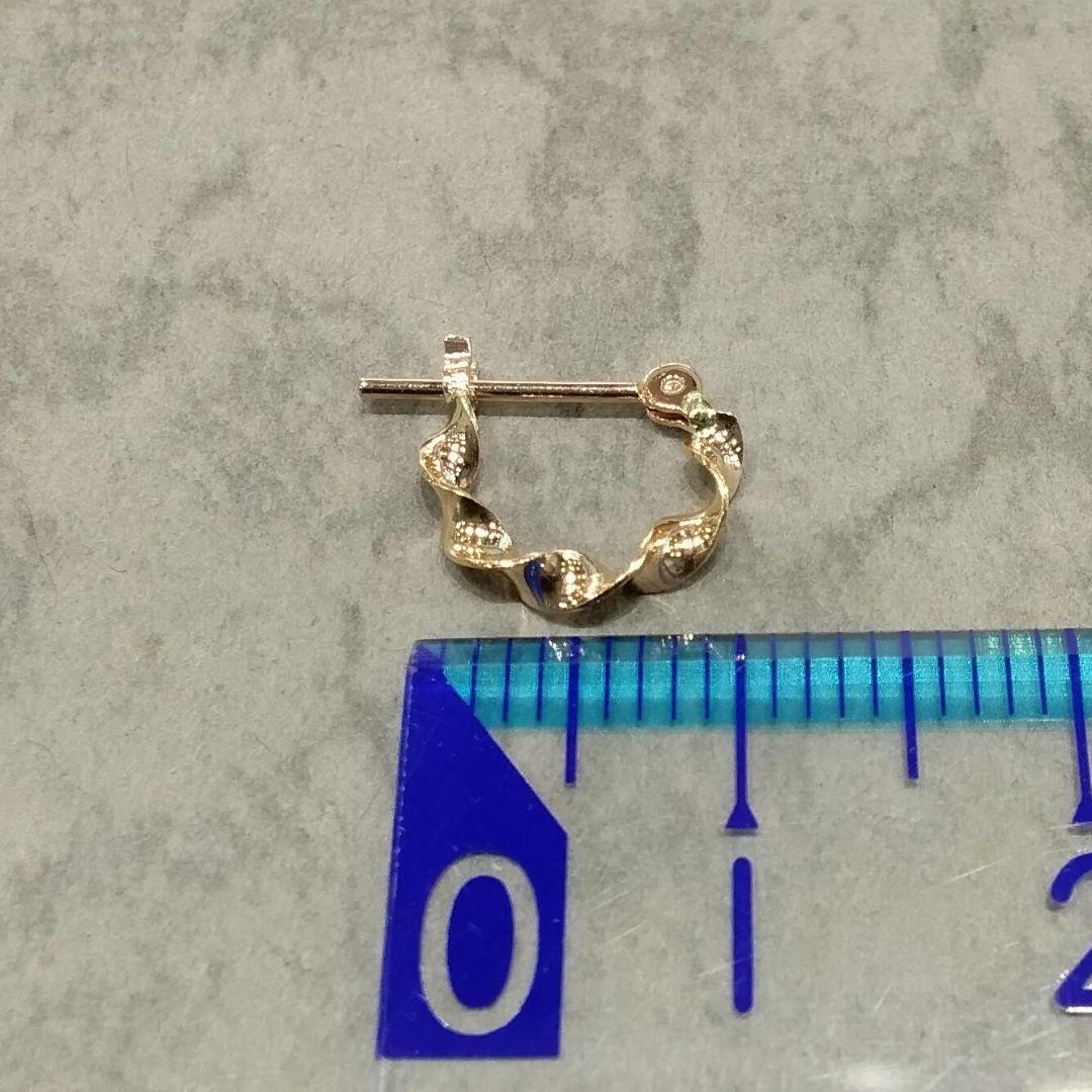 K18PG地金ピアス　　　　中古品