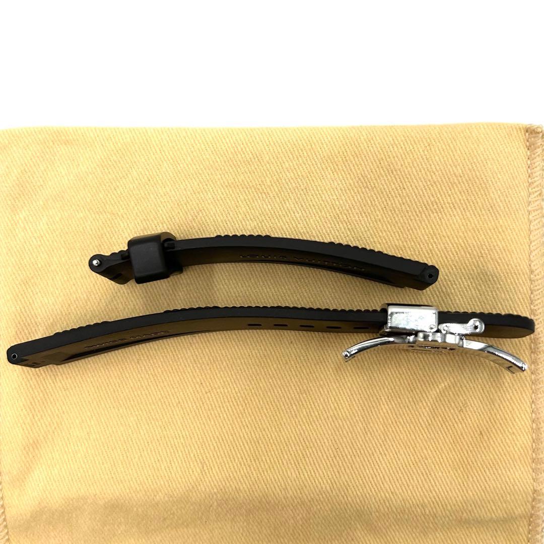 【極美品】 正規品 ルイヴィトン タンブール ラバーベルト ダミエ ブラック