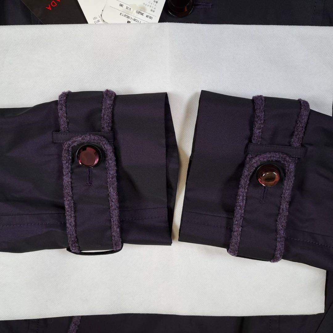 希少色　未使用品　エスカーダ　トレンチコート　パープル