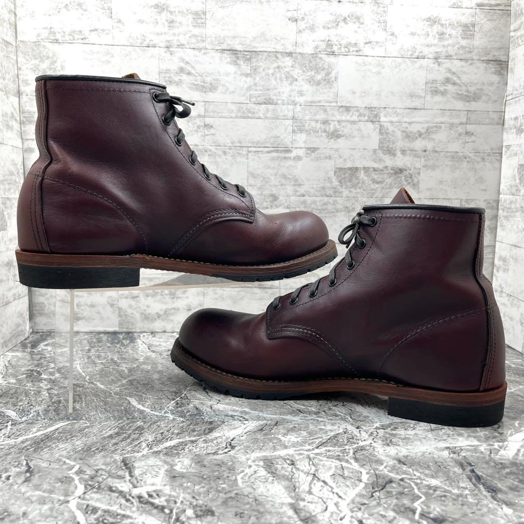 レッドウィング ベックマン US9.5 フラットボックス ブーツ ボルドー