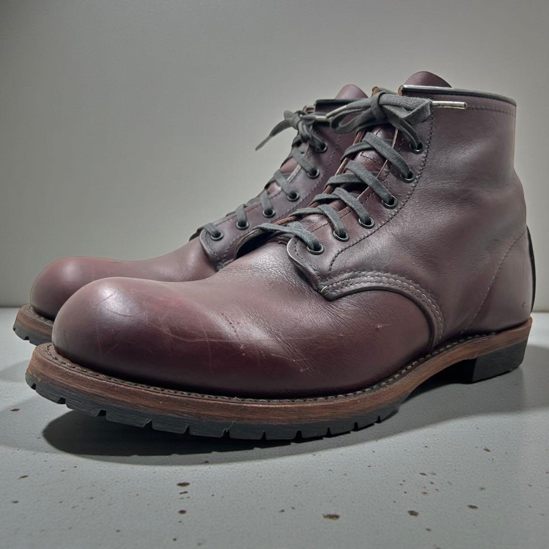 レッドウィング ベックマン US9.5 フラットボックス ブーツ ボルドー