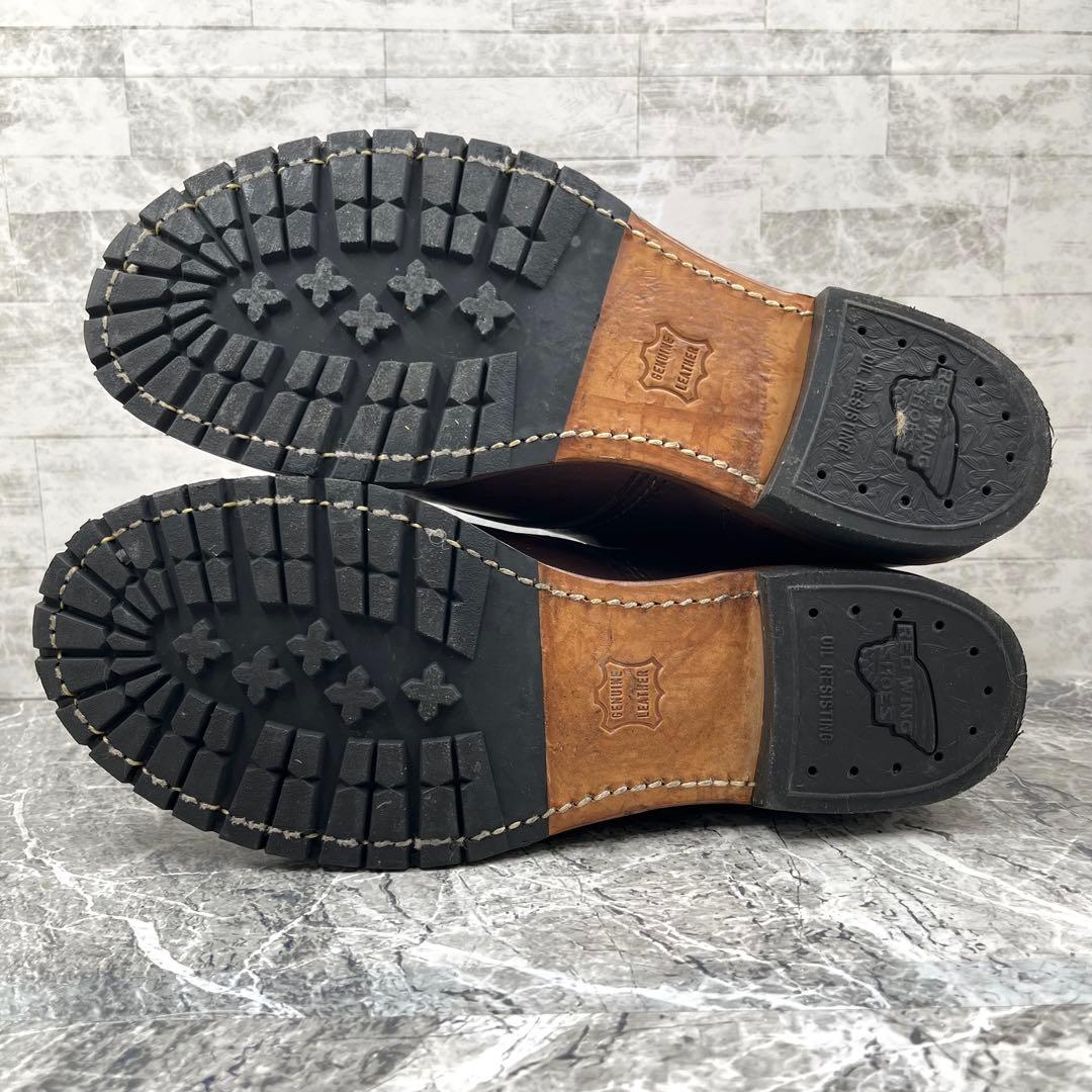 レッドウィング ベックマン US9.5 フラットボックス ブーツ ボルドー