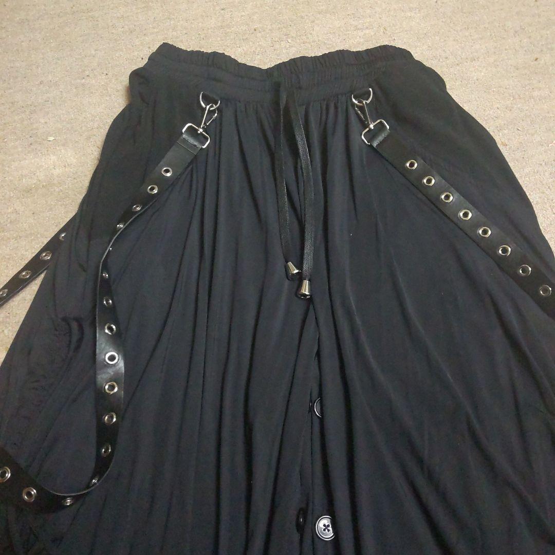 新品 CIVARIZE サスペンダー付き ワイド サルエル パンツ 黒