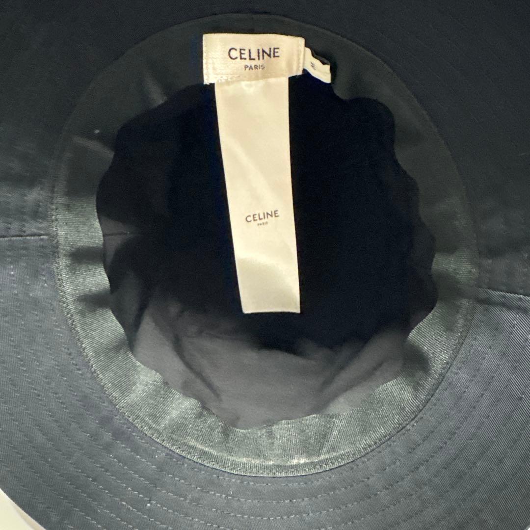CELINE バケハ バケットハット 黒 M