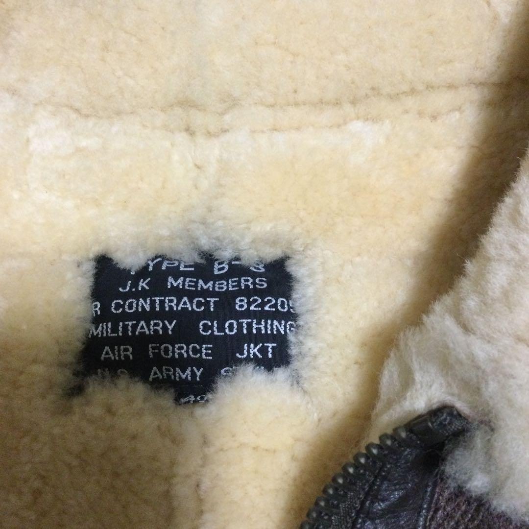 B-3 フライトジャケット　本革ムートン（40）