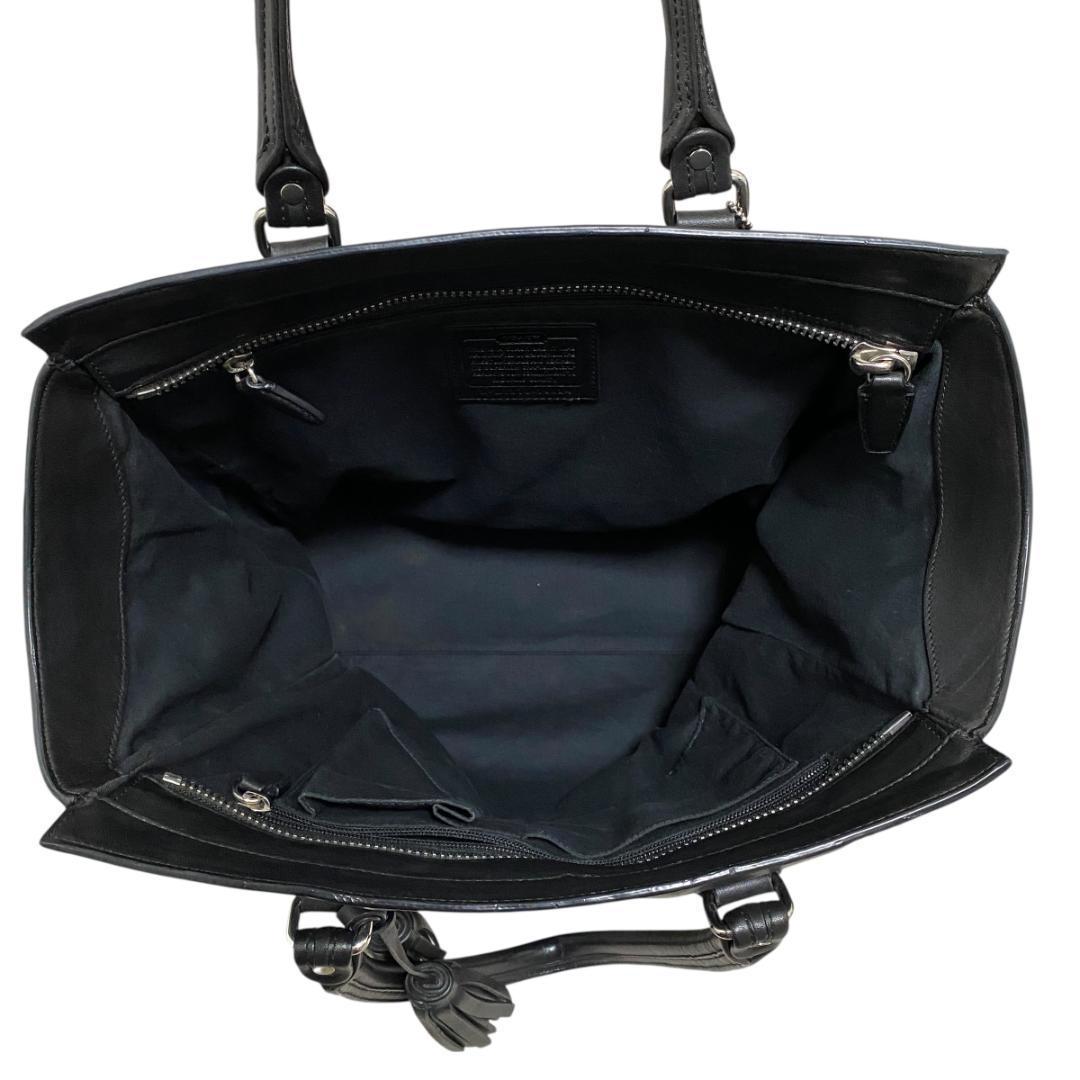 COACH コーチ トートバック ビジネスバック大容量レザー ブラック19924