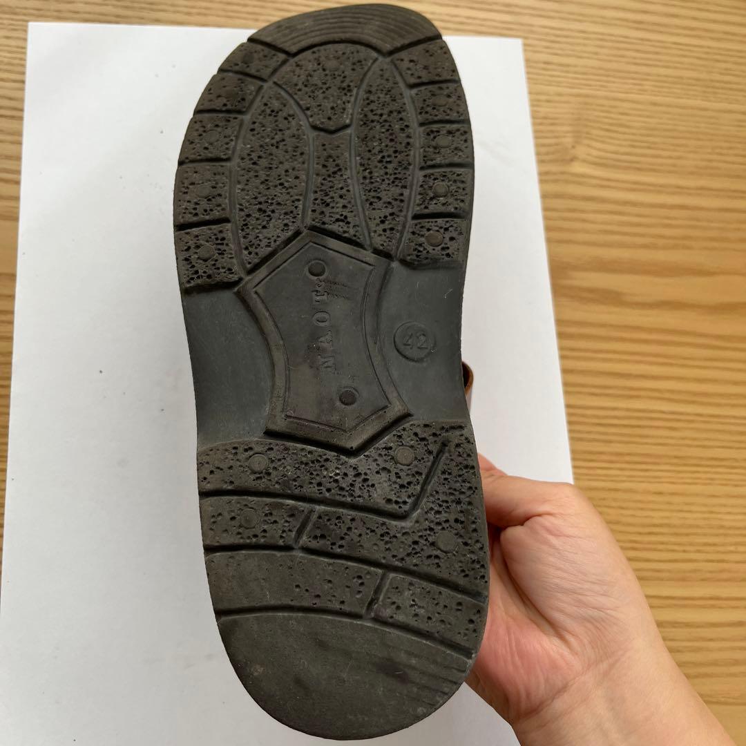 NAOT ブラウン クロッグサンダル　サボ