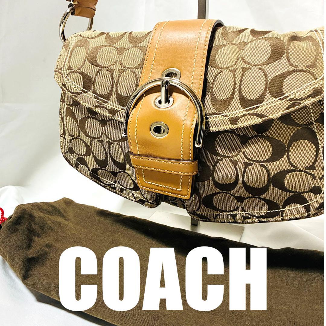 《美品》COACH ワンショルダーバッグ シグネチャー ソーホー ハンドバッグ