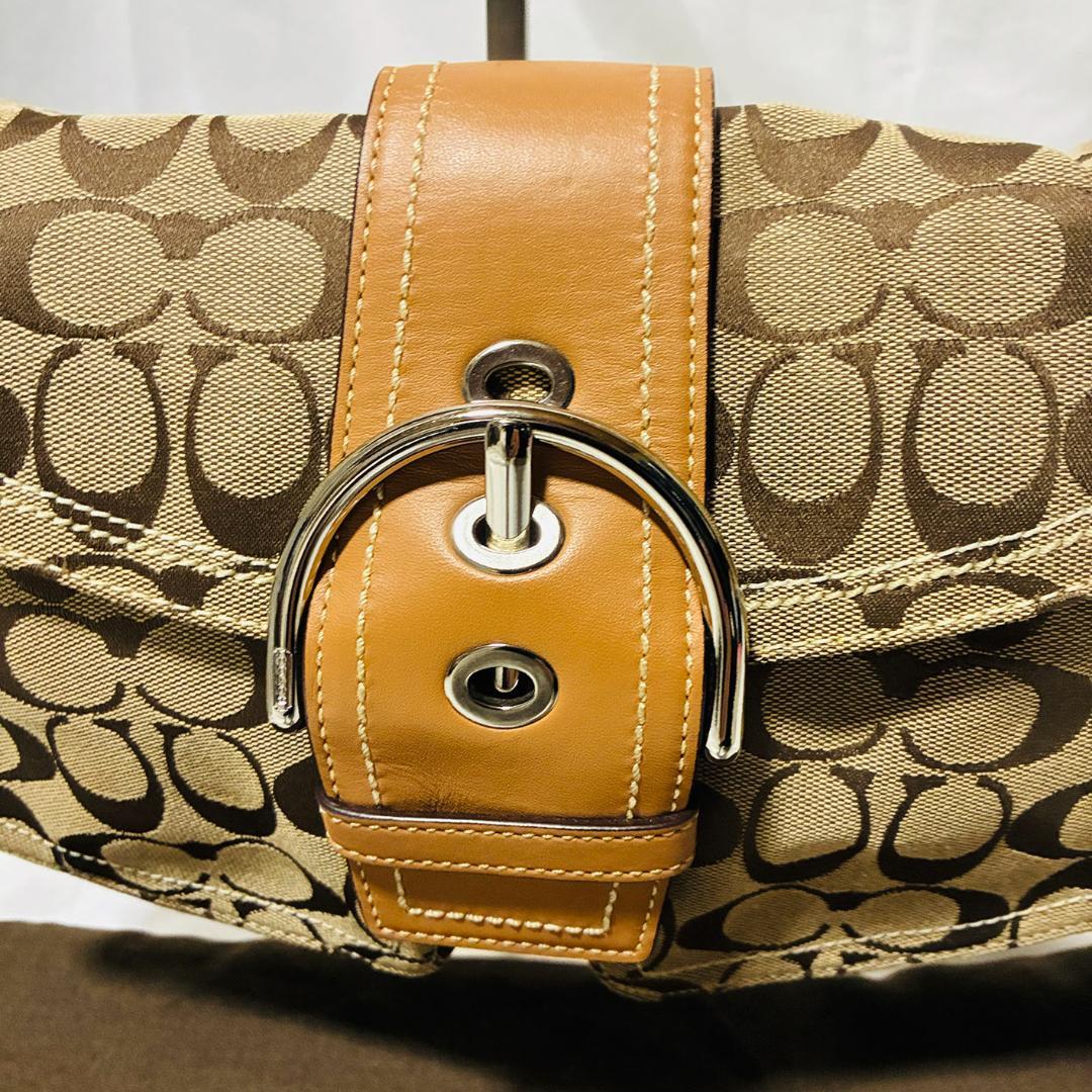 《美品》COACH ワンショルダーバッグ シグネチャー ソーホー ハンドバッグ