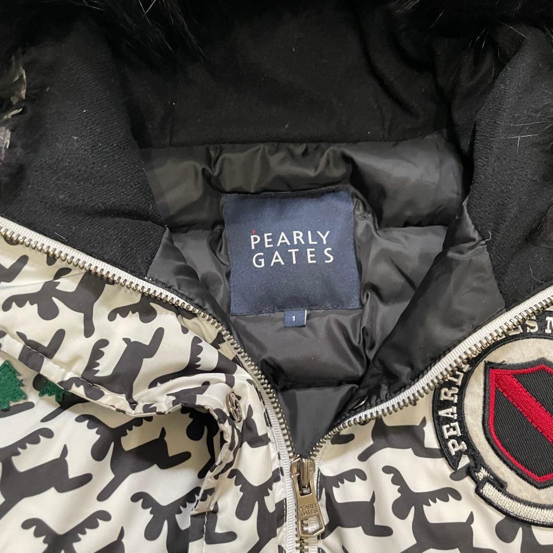 パーリーゲイツ ゴルフ ダウンジャケット 韓国限定 総柄 トナカイ