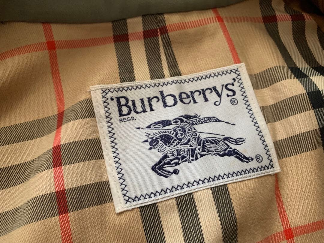 BURBERRYS オリーブトレンチコート ノバチェック ヴィンテージバーバリー