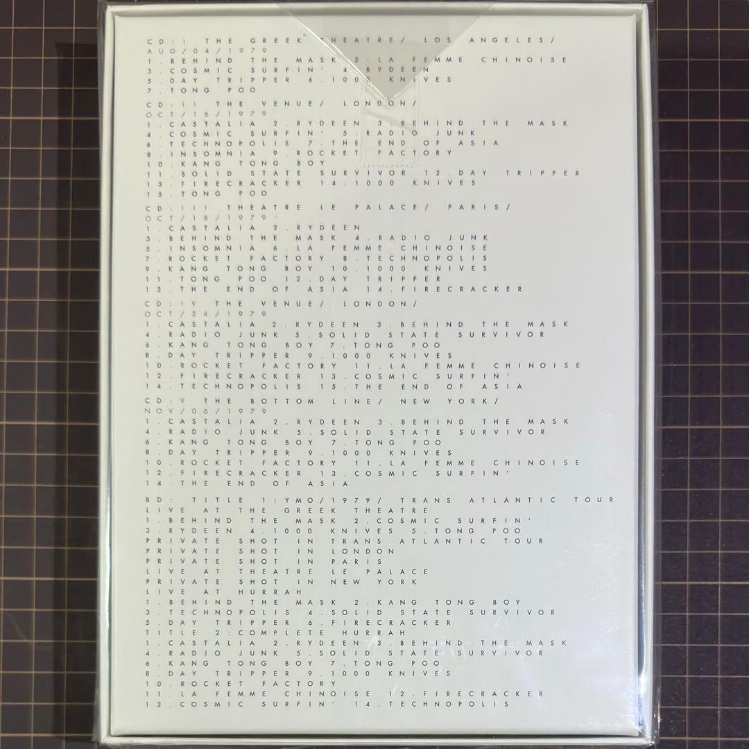 未開封ピンズ付YMO 1979 TRANS ATLANTIC TOUR LIVE