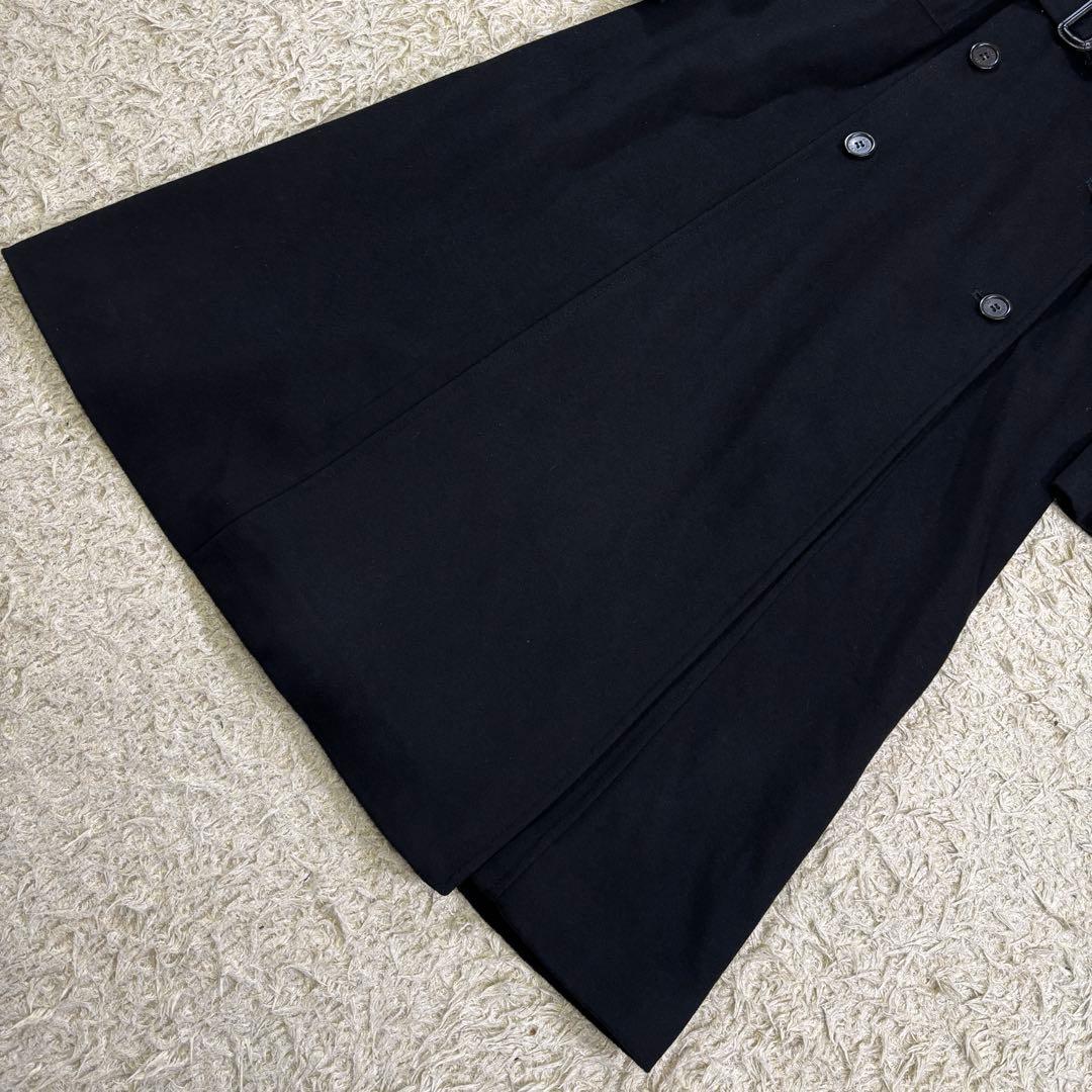 23区　ベルト　ウール　ブラック　Aライン　ロングワンピース　38