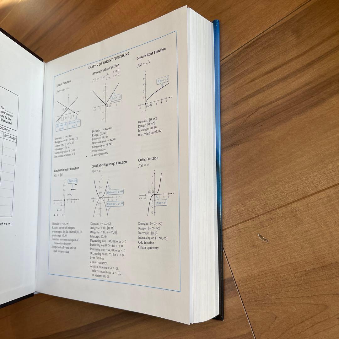 【未使用】Precalculus 10E 数学　洋書ハードカバー