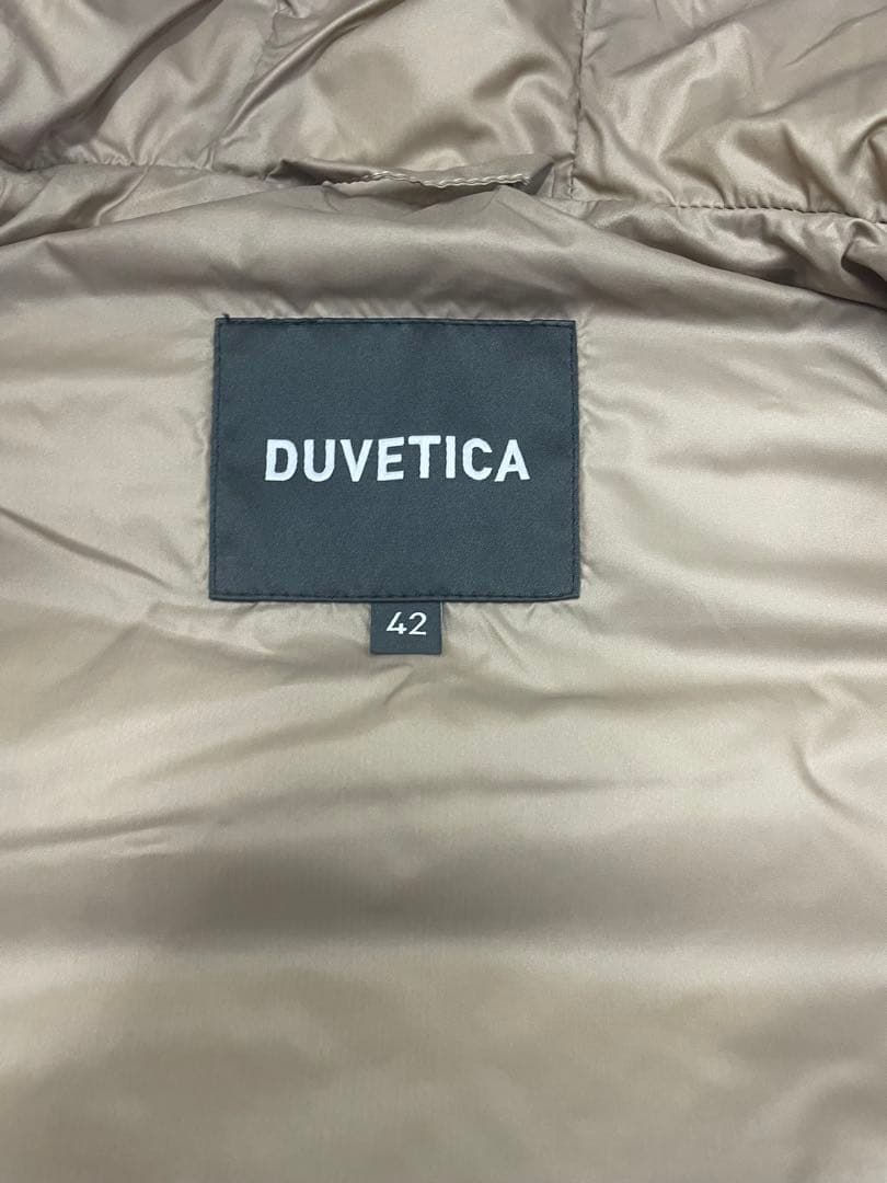 Duvetica デュベティカ　ベージュ ダウンベスト フード付き　42