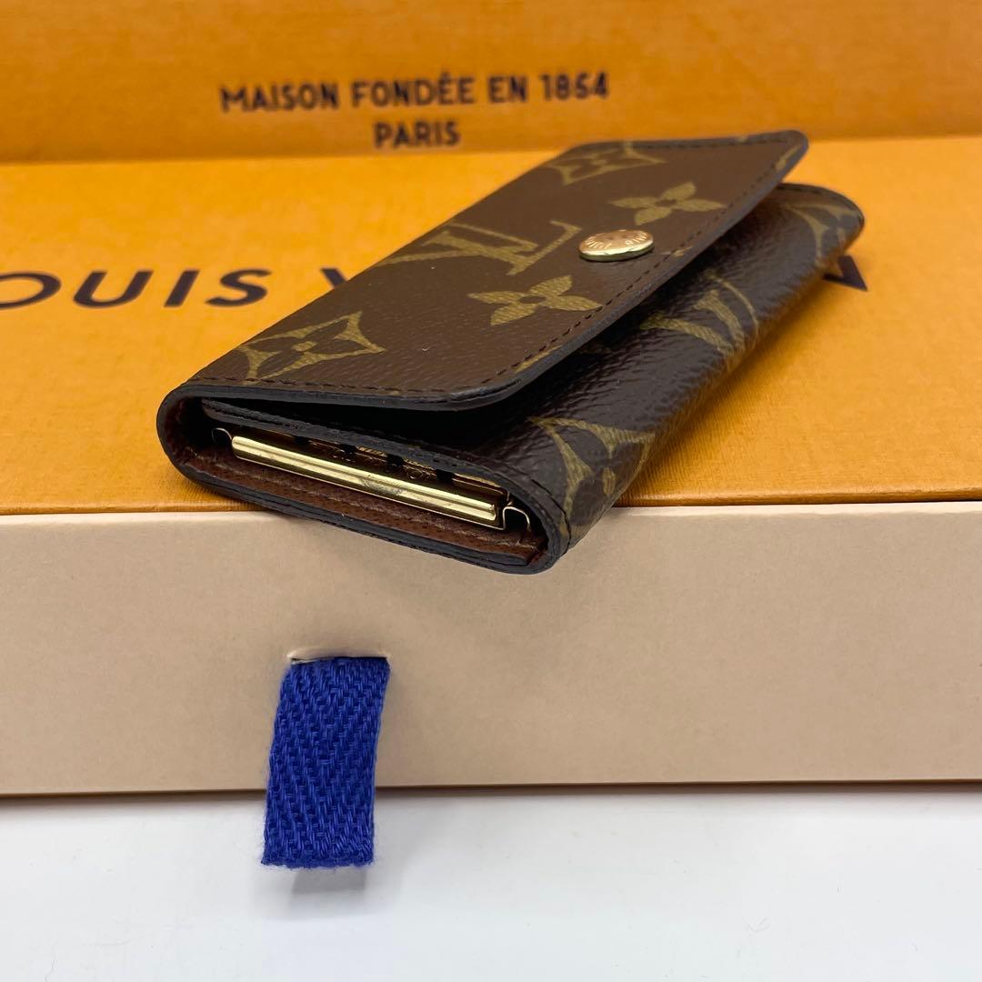 【美品】【定番】ルイヴィトン　キーケース　4連　モノグラム　ミュルティクレ4