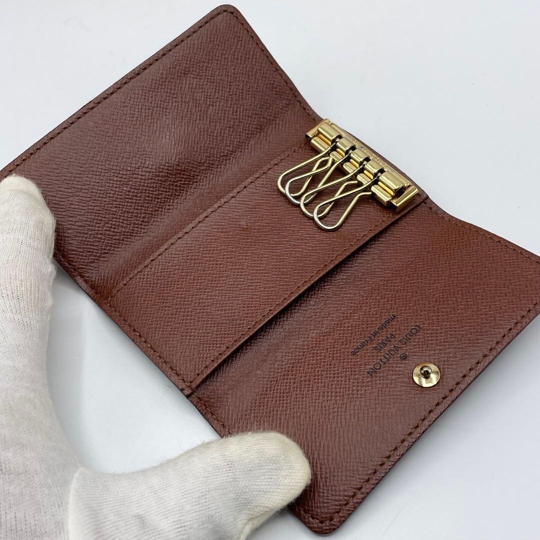 【美品】【定番】ルイヴィトン　キーケース　4連　モノグラム　ミュルティクレ4