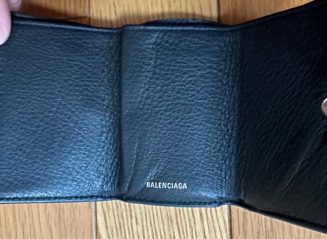 バレンシアガ　ミニ財布　ブラック
