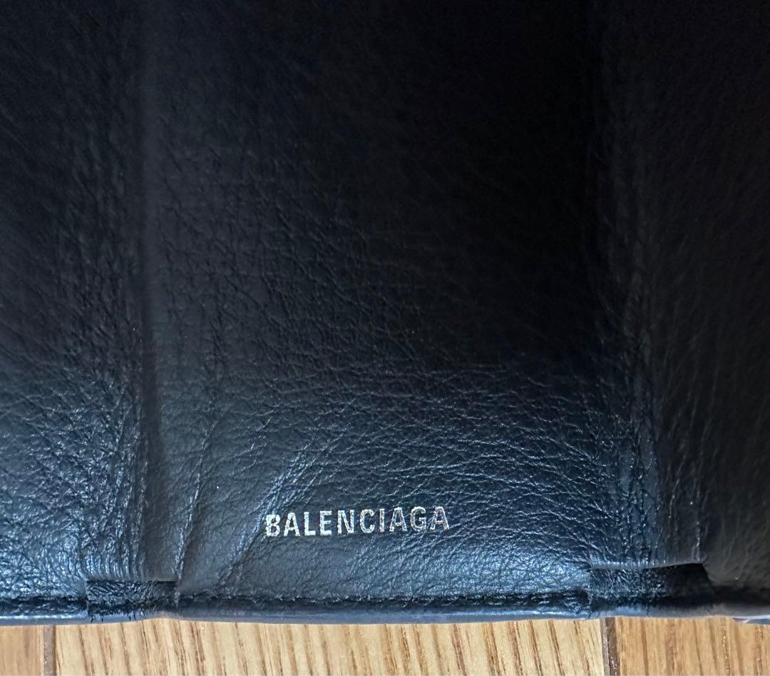 バレンシアガ　ミニ財布　ブラック