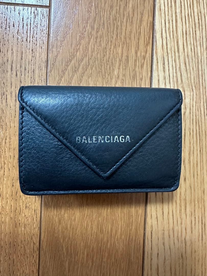 バレンシアガ　ミニ財布　ブラック