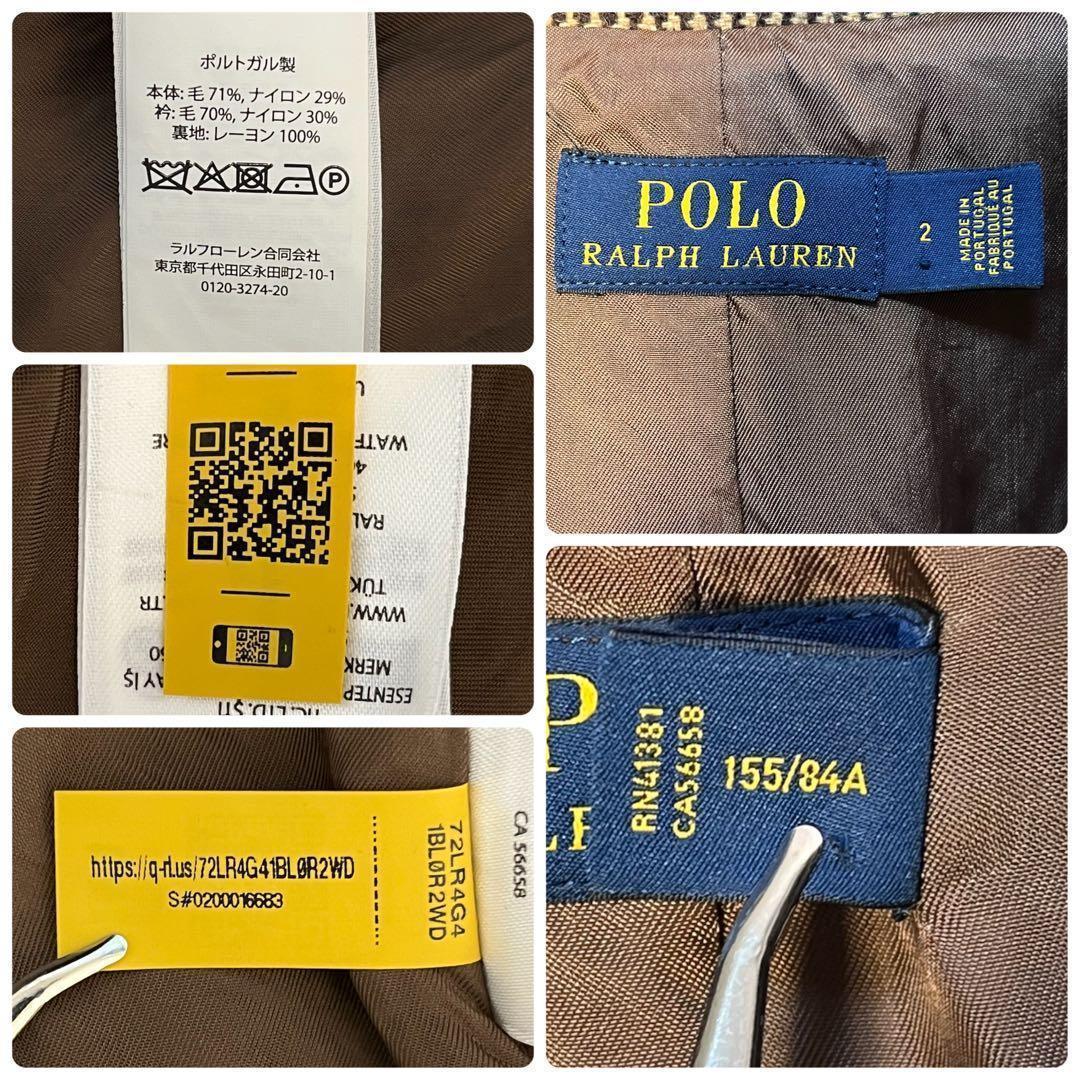 美シルエット☆POLOラルフローレン テーラードジャケット 現行型 QRタグ