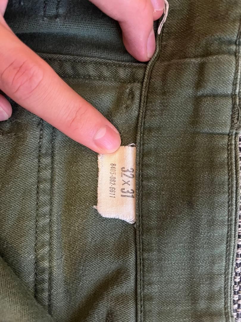 60s 後期　US.ARMY ベイカーパンツ　32×31