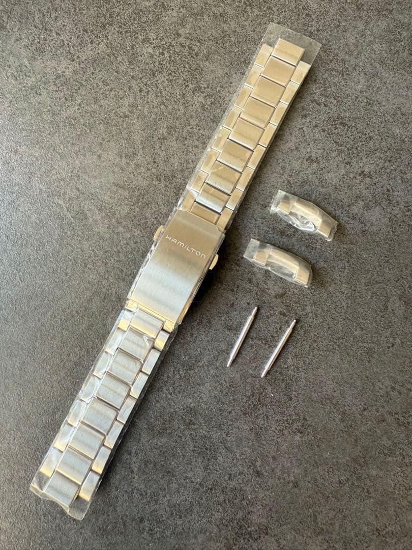 【新品　ステンレスベルト】ハミルトン　カーキアビエーション　ステンレスベルト