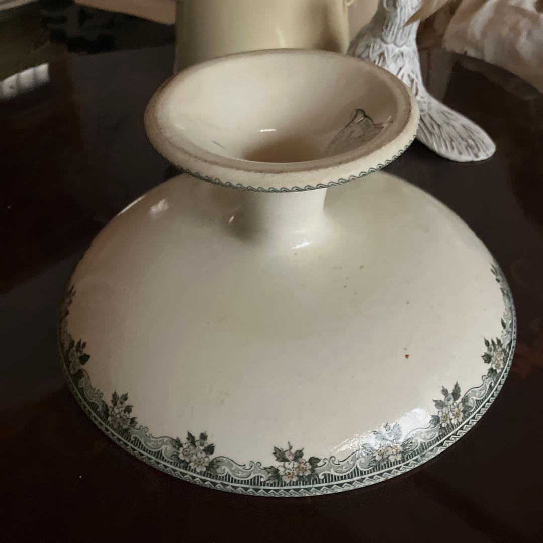 フランスアンティークケーキスタンド　エミール・ブルジョワ　コンポティエ