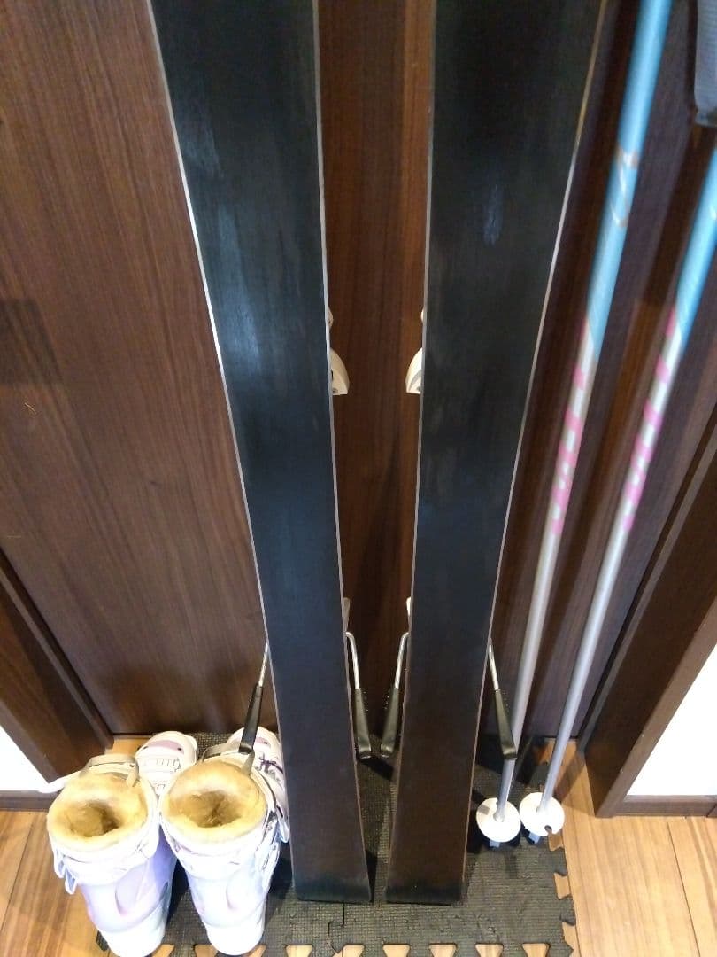 美品/KAZAMA/学生・レディース用/スキーセット/メンテ・WAX済み✔軽量板