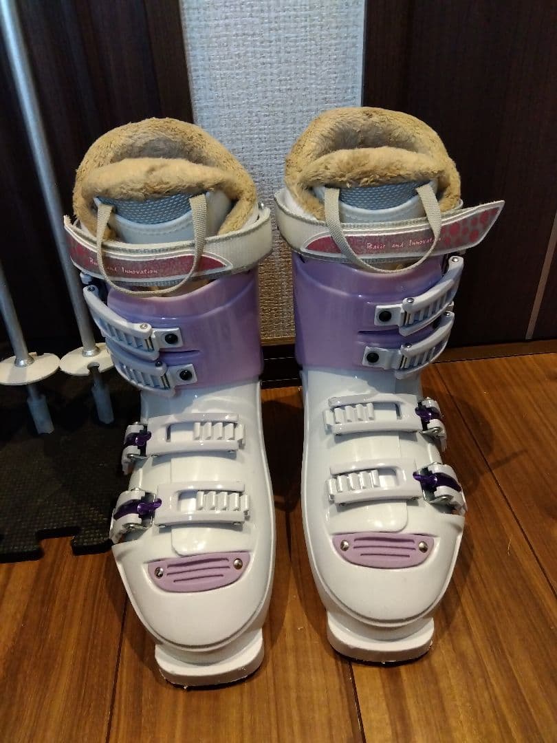 美品/KAZAMA/学生・レディース用/スキーセット/メンテ・WAX済み✔軽量板