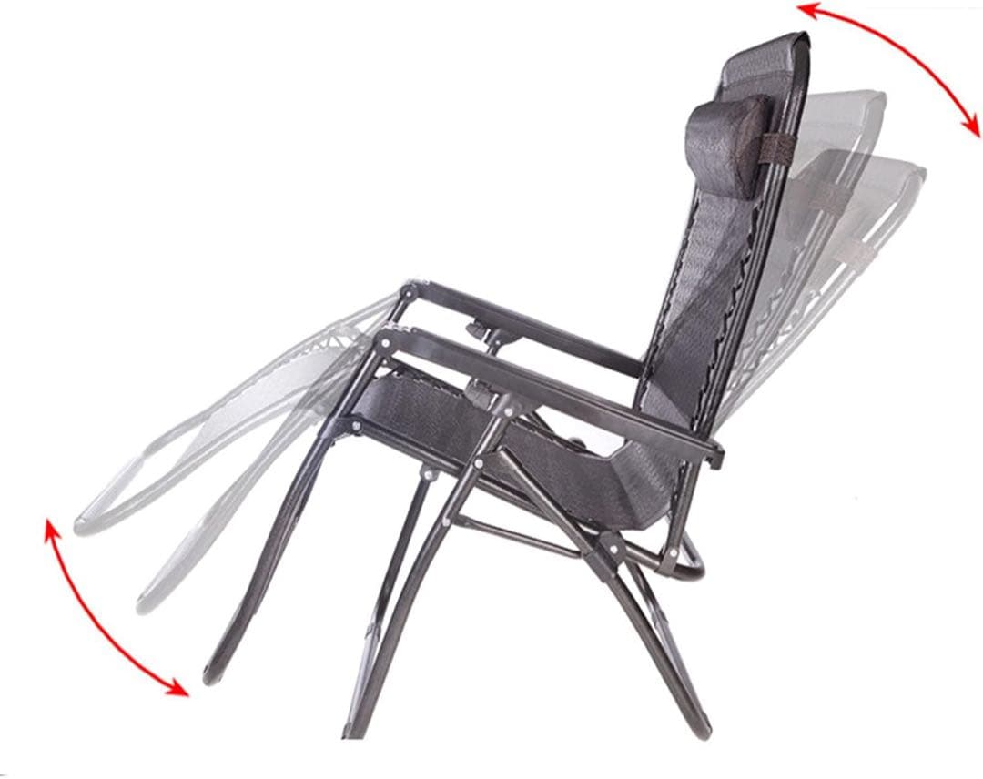 ゼログラビティ 折りたたみ式 リクライニングチェア ガーデンチェア ブラック