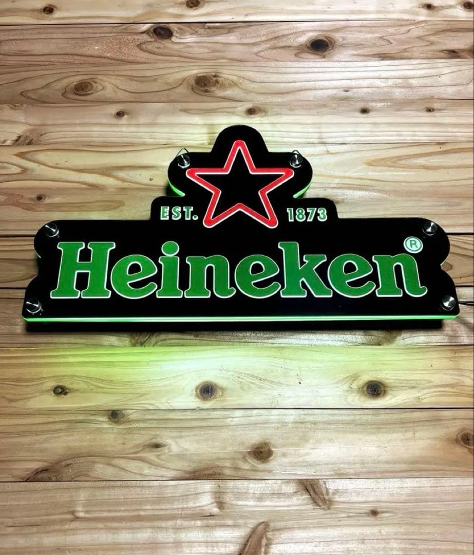 【MK様】【専用リクエスト】 Heineken 壁掛けサイン LED看板