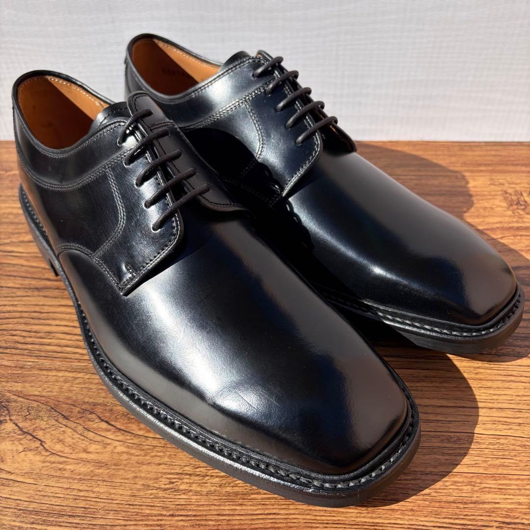 【未使用】REGAL リーガル プレーントゥ 25.5cm 黒 外羽根 革靴