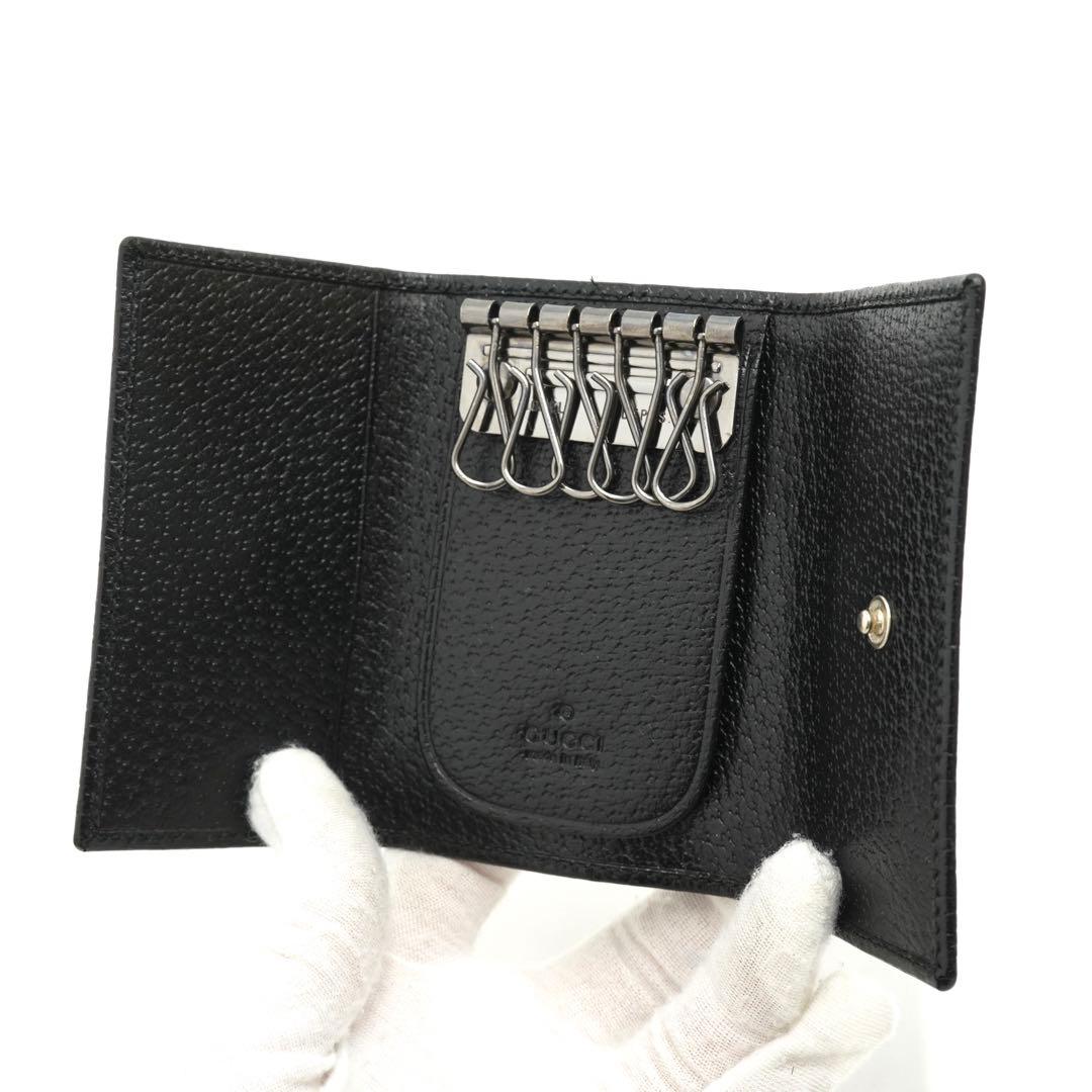 ✨新品未使用・箱付き✨　GUCCI キーケース　エンボスロゴ　Gロゴ 6連　刻印