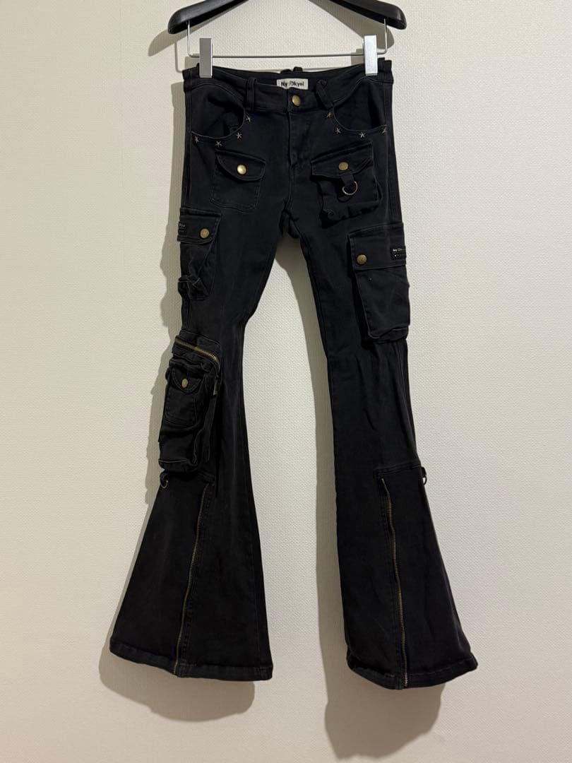 Ny Dkyel フレアカーゴパンツ　Y2K