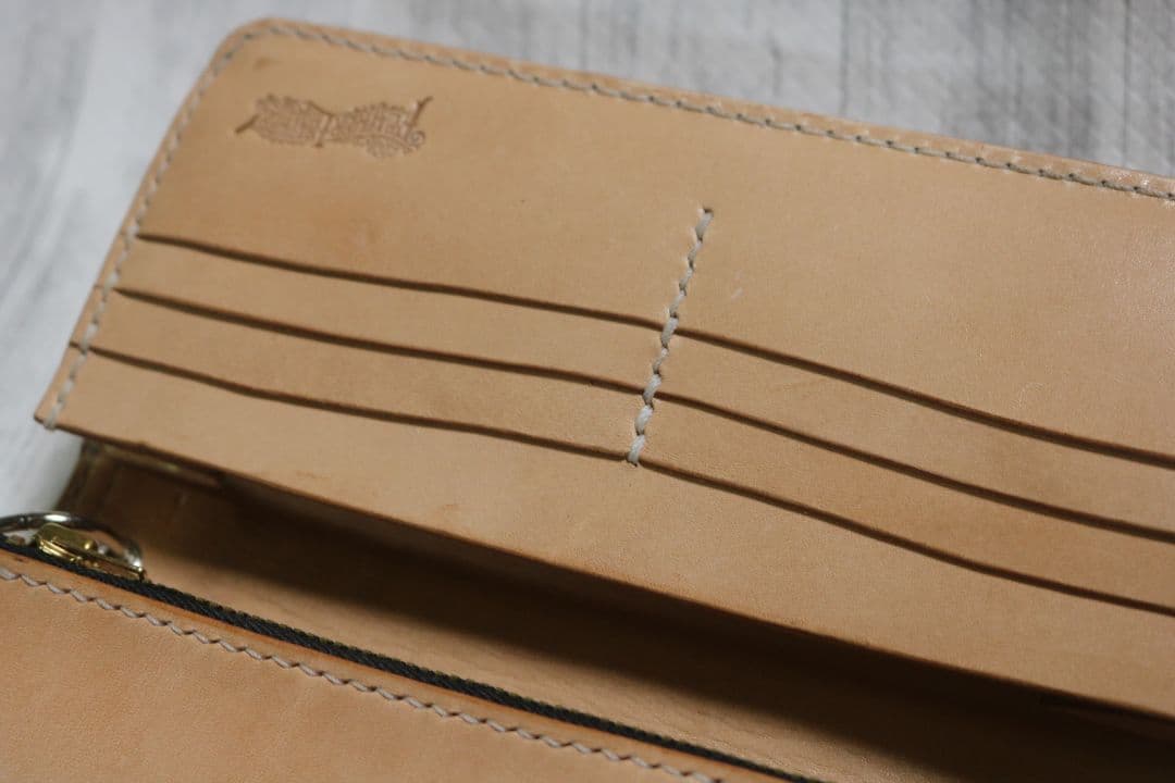 淳　レザーウォレット　栃木レザー　ハンドメイド　サドルレザー　オーダー　革