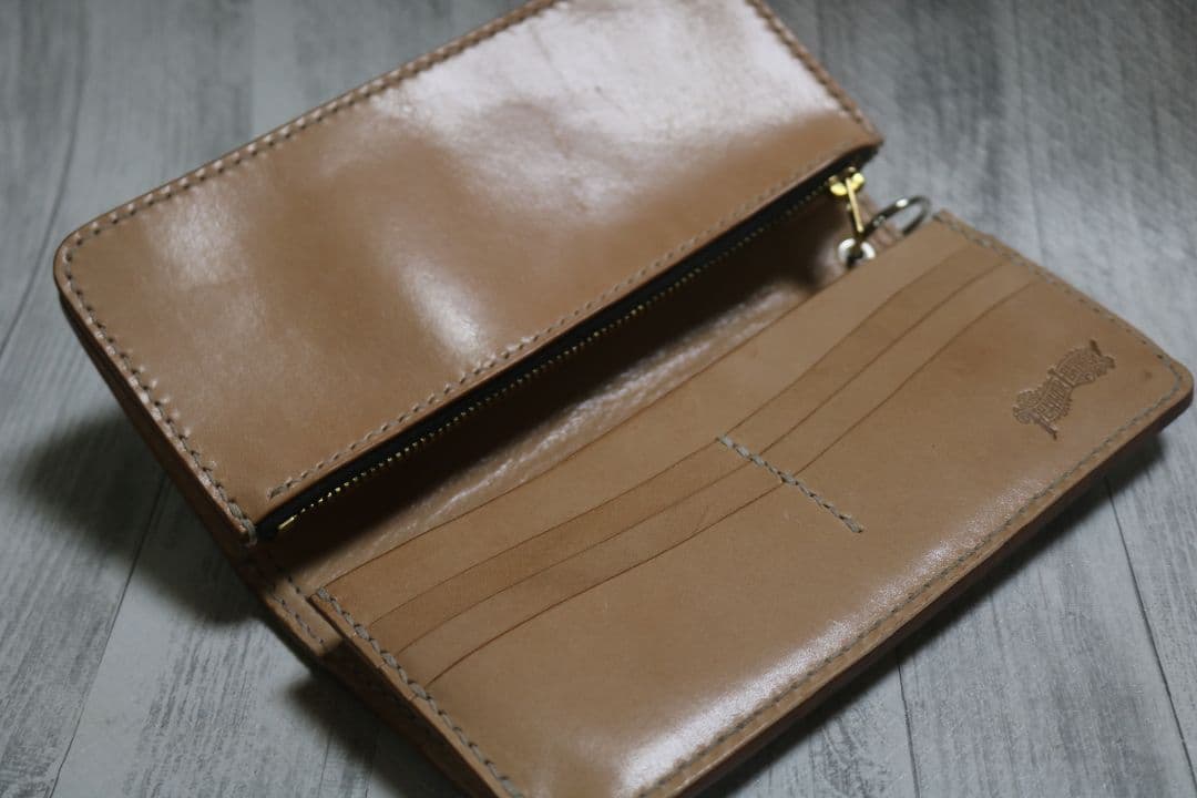 淳　レザーウォレット　栃木レザー　ハンドメイド　サドルレザー　オーダー　革