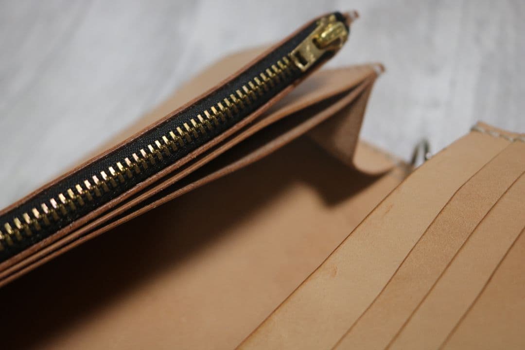 淳　レザーウォレット　栃木レザー　ハンドメイド　サドルレザー　オーダー　革