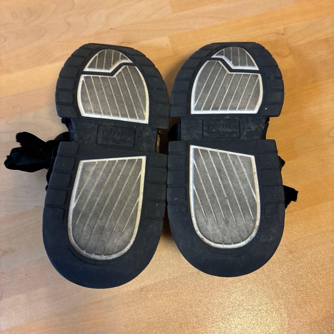 MM6 Maison Margiela ベルベットスニーカー 黒