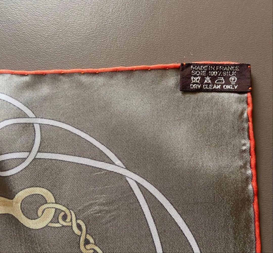 エルメス カレ140 FOLKLORE フォルクロール シルク オレンジ