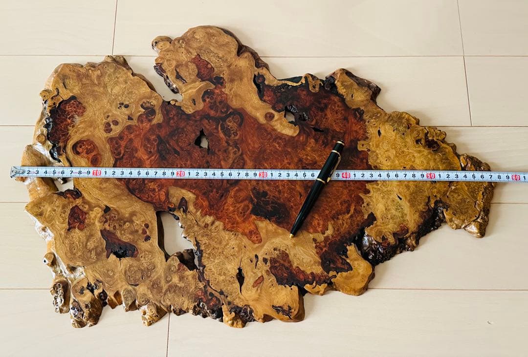 ☆花梨☆カリン☆一枚板☆花台 華台 置き台 飾り板一枚板 敷板 天然木☆美品