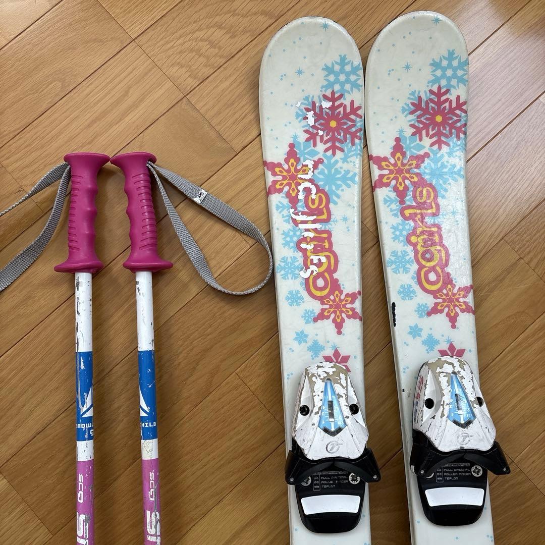 スキー　ブーツ　ストック　セット売り　幼稚園