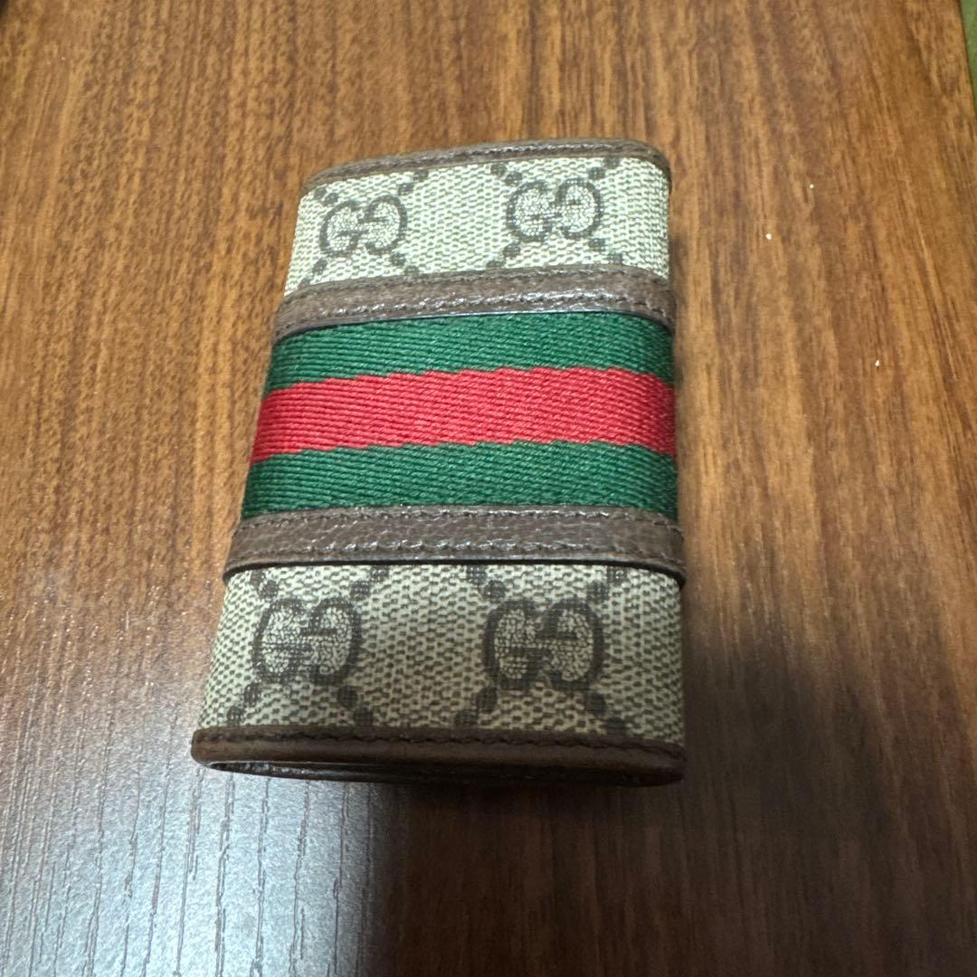 GUCCI キーケース グッチ 6連 フェブライン GGスプリーム