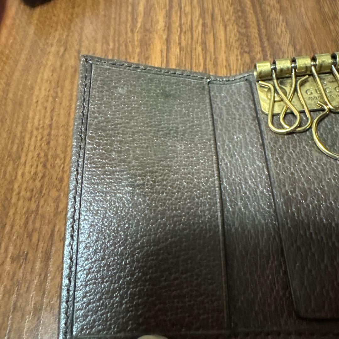 GUCCI キーケース グッチ 6連 フェブライン GGスプリーム