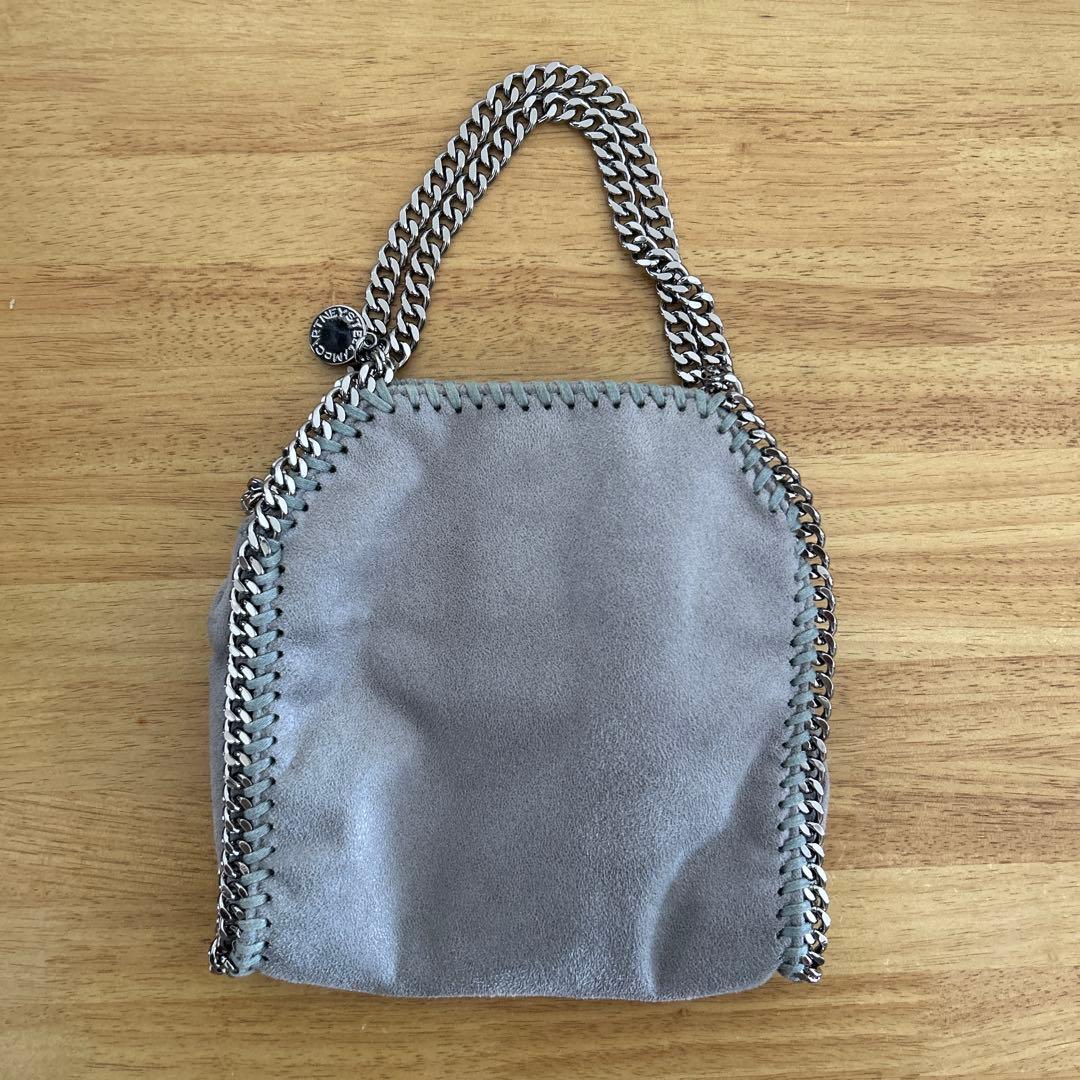 ステラマッカートニー ファラベラ タイニー トートバッグシルバーショルダーバッグ