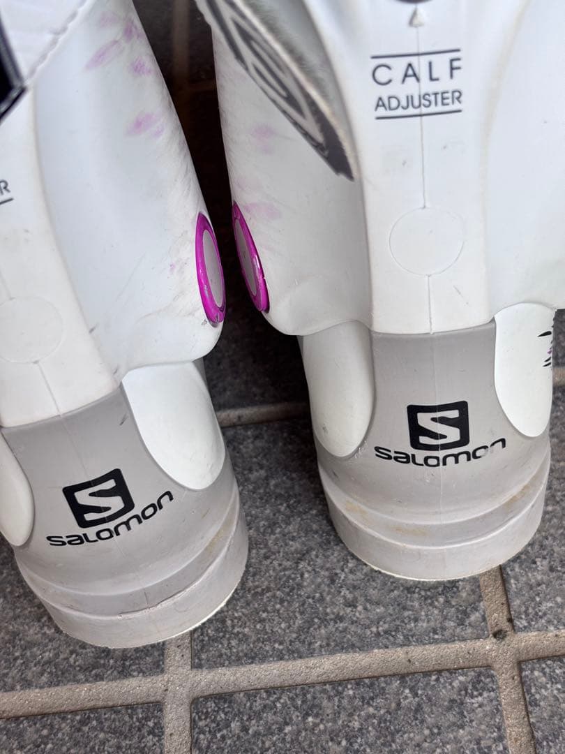 Salomon 女性用スキー ブーツ ホワイト/ピンク