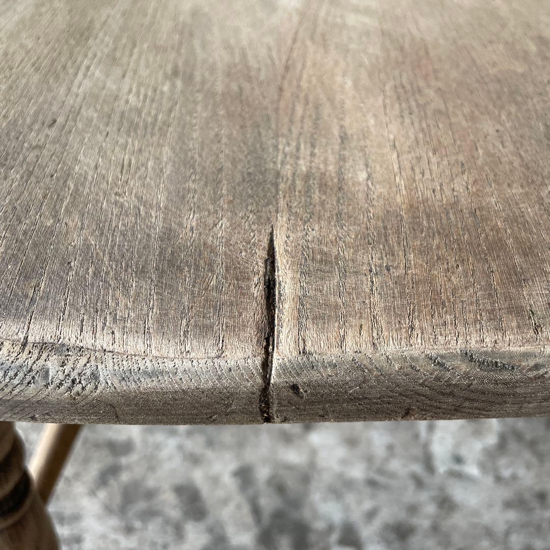 M'sビンテージ　Vバックダイニングチェア　ホイールバックチェア　剥離加工