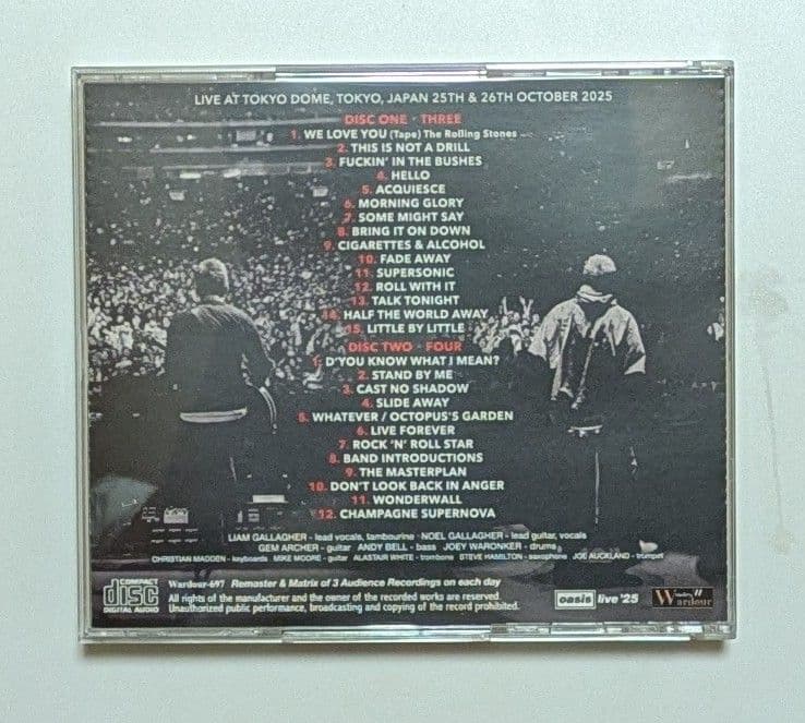 Oasis live '25 2枚組CD 東京ドーム