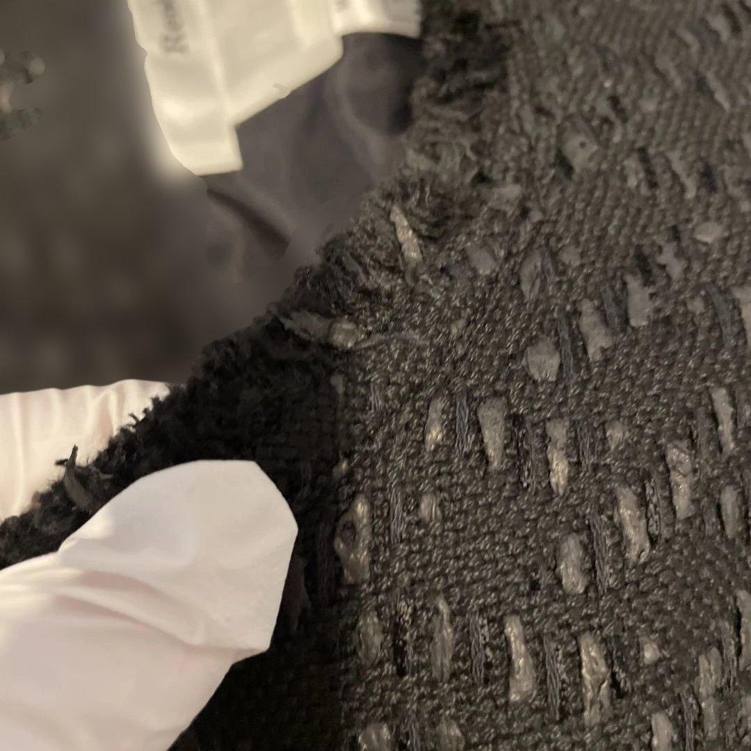 早い者勝ち❤️Rene ルネ　TISSUE社　ツィードロングコート　ブラック　 M